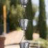 Aluminum Akira Cup Rain Chain Replacement Downspout for Gutters, Pewter Finish